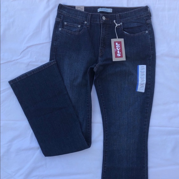 PANTS JEANS LEVIS SIZE 10 DK DENIM NWT - Picture 1 of 4